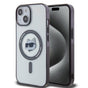 Husa pentru iPhone 15 Plus, Karl Lagerfeld IML MagSafe (KLHMP15MHCHNOTK), transparenta