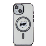 Husa pentru iPhone 15 Plus, Karl Lagerfeld IML MagSafe (KLHMP15MHCHNOTK), transparenta