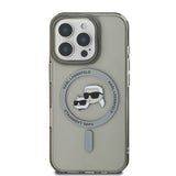 Husa pentru iPhone 16 Pro Max, Karl Lagerfeld IML MagSafe (KLHMP16XHLSKCK), negru