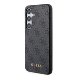 Husa pentru Samsung Galaxy S24, Guess Hardcase 4G Metal Gold Logo (GUHCS24SG4GFGR), negru