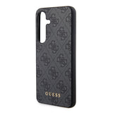 Husa pentru Samsung Galaxy S24, Guess Hardcase 4G Metal Gold Logo (GUHCS24SG4GFGR), negru