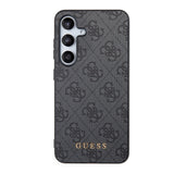 Husa pentru Samsung Galaxy S24, Guess Hardcase 4G Metal Gold Logo (GUHCS24SG4GFGR), negru