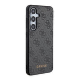 Husa pentru Samsung Galaxy S24, Guess Hardcase 4G Metal Gold Logo (GUHCS24SG4GFGR), negru