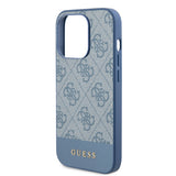 Husa pentru iPhone 15 Pro, Guess Hardcase 4G Stripe Collection (GUHCP15LG4GLBL), albastru