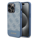 Husa pentru iPhone 15 Pro, Guess Hardcase 4G Stripe Collection (GUHCP15LG4GLBL), albastru