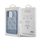 Husa pentru iPhone 15 Pro, Guess Hardcase 4G Stripe Collection (GUHCP15LG4GLBL), albastru