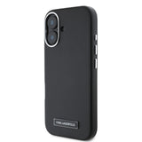 Husa pentru iPhone 16, Karl Lagerfeld Leather MagSafe (KLHMP16SPGMSRPK), negru