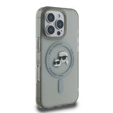 Husa pentru iPhone 16 Pro, Karl Lagerfeld IML MagSafe (KLHMP16LHLSKCK), negru