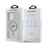 Husa pentru iPhone 16 Pro, Karl Lagerfeld IML MagSafe (KLHMP16LHLSKCK), negru