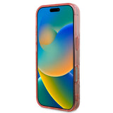 Husa pentru iPhone 16 Pro Max, Guess IML Flower & Tonal Circle MagSafe (GUHMP16XHFWBDCEP), roz