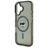 Husa pentru iPhone 16 Plus, Karl Lagerfeld IML MagSafe (KLHMP16MHLSCHK), negru