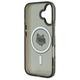 Husa pentru iPhone 16 Plus, Karl Lagerfeld IML MagSafe (KLHMP16MHLSCHK), negru