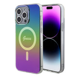 Husa pentru iPhone 15 Pro, Guess IML Iridescent MagSafe (GUHMP15LHITSK), multicolor