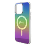 Husa pentru iPhone 15 Pro, Guess IML Iridescent MagSafe (GUHMP15LHITSK), multicolor