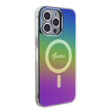 Husa pentru iPhone 15 Pro, Guess IML Iridescent MagSafe (GUHMP15LHITSK), multicolor