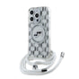 Husa pentru iPhone 15 Pro, Karl Lagerfeld IML Crossbody MagSafe (KLHMP15LHCKCKLCT), transparenta