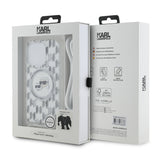 Husa pentru iPhone 15 Pro, Karl Lagerfeld IML Crossbody MagSafe (KLHMP15LHCKCKLCT), transparenta