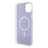 Husa pentru iPhone 15, Guess IML Iridescent MagSafe (GUHMP15SHITSU), mov