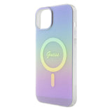 Husa pentru iPhone 15, Guess IML Iridescent MagSafe (GUHMP15SHITSU), mov