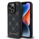 Husa pentru iPhone 15 Pro Max, Karl Lagerfeld Leather MagSafe (KLHMP15XPGKHPHK), negru