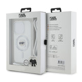 Husa pentru iPhone 15 Pro, Karl Lagerfeld IML Crossbody MagSafe (KLHMP15LHCKHNT), transparenta