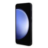 Husa pentru Samsung Galaxy S24, Guess Grip Stand 4G Triangle Strass (GUHCS24SPGS4TDW), maro