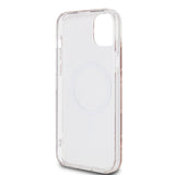 Husa pentru iPhone 15 Plus, Guess IML GCube MagSafe (GUHMP15MHGCUSTGW), maro