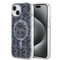 Husa pentru iPhone 15 Plus, Guess IML GCube MagSafe (GUHMP15MHGCUSTGK), negru