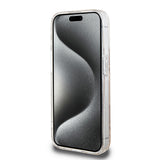 Husa pentru iPhone 15 Pro, Guess IML GCube MagSafe (GUHMP15LHGCUSTGW), maro