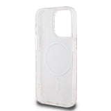 Husa pentru iPhone 15 Pro, Guess IML GCube MagSafe (GUHMP15LHGCUSTGP), roz
