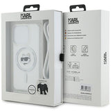 Husa pentru iPhone 15 Pro Max, Karl Lagerfeld IML Crossbody MagSafe (KLHMP15XHCCHNT), transparenta