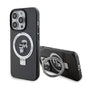 Husa pentru iPhone 15 Pro, Karl Lagerfeld Hardcase Ring Stand MagSafe (KLHMP15LHMRSKCK), negru