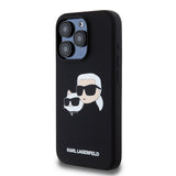 Husa pentru iPhone 15 Pro, Karl Lagerfeld Silicone MagSafe (KLHMP15LSKCHPPLK), negru