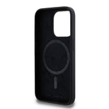 Husa pentru iPhone 15 Pro, Karl Lagerfeld Silicone MagSafe (KLHMP15LSKCHPPLK), negru
