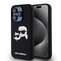 Husa pentru iPhone 15 Pro, Karl Lagerfeld Silicone MagSafe (KLHMP15LSKCHPPLK), negru