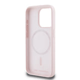 Husa pentru iPhone 15 Pro, Karl Lagerfeld Silicone MagSafe (KLHMP15LSKCHPPLP), roz