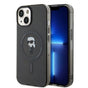 Husa pentru iPhone 15, Karl Lagerfeld IML MagSafe (KLHMP15SHFCKNOK), negru