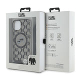 Husa pentru iPhone 15, Karl Lagerfeld IML Crossbody MagSafe (KLHMP15SHCKCKLCK), negru