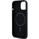 Husa pentru iPhone 15 Plus, Karl Lagerfeld Silicone MagSafe (KLHMP15MSCHPPLK), negru