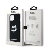 Husa pentru iPhone 15 Plus, Karl Lagerfeld Silicone MagSafe (KLHMP15MSCHPPLK), negru