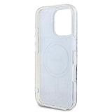 Husa pentru iPhone 16 Pro, Guess IML 4G MagSafe (GUHMP16LH4STB), albastru