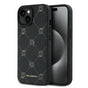 Husa pentru iPhone 15 Plus, Karl Lagerfeld Leather MagSafe (KLHMP15MPGKHPHK), negru
