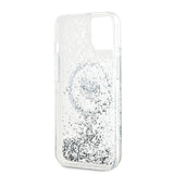 Husa pentru iPhone 15 Plus, Karl Lagerfeld Liquid Glitter MagSafe (KLHMP15MLGCHSGH), transparenta