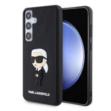 Husa pentru Samsung Galaxy S24 Plus, Karl Lagerfeld 3D Design (KLHCS24M3DRKINK), negru