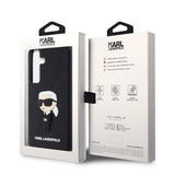 Husa pentru Samsung Galaxy S24 Plus, Karl Lagerfeld 3D Design (KLHCS24M3DRKINK), negru