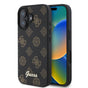 Husa pentru iPhone 16, Guess Peony Script MagSafe (GUHMP16SPGPYSK), negru