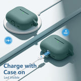 Husa casti pentru AirPods Pro 1/2, Techsuit Silicone Case Smooth Ultrathin Material, gri