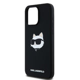 Husa pentru iPhone 15 Pro, Karl Lagerfeld Silicone MagSafe (KLHMP15LSCHPPLK), negru
