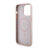 Husa pentru iPhone 15 Pro Max, Guess Hardcase Powerbank MagSafe (GUBPM5P15X4GEMGP), roz