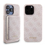 Husa pentru iPhone 15 Pro Max, Guess Hardcase Powerbank MagSafe (GUBPM5P15X4GEMGP), roz